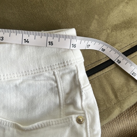 Chico’s So Slimming Girlfriend Crop patchwork white jeans‎ size 1.5/10 - Picture 11 of 14